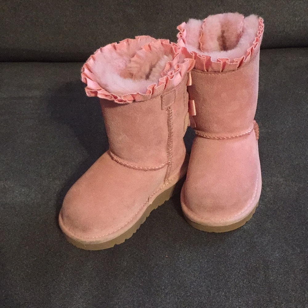 Kids Bailey Ruffles Bow UGG® Boots Size 7 Toddler